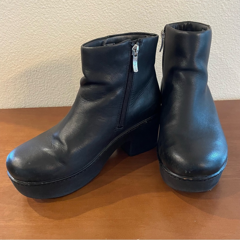 Fitflop Pilar Black Platform Ankle Boots - Picture 2 of 9